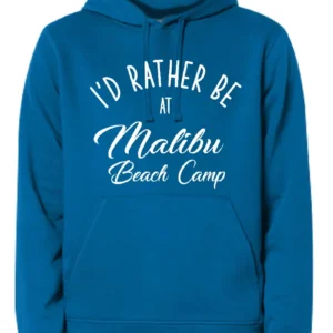 teal malibu beach camp hoodie