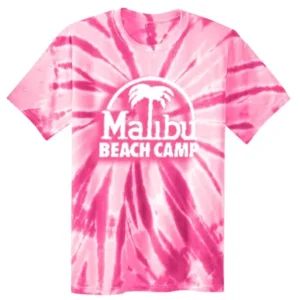 Malibu Beach Camp Pink Tye Dye Tee