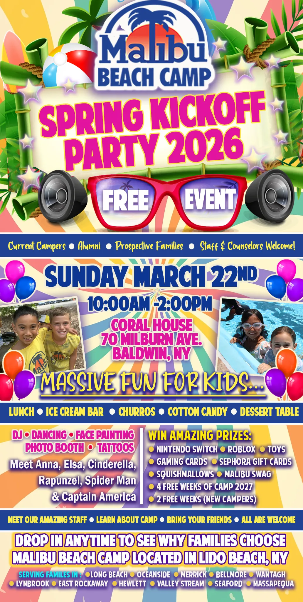 Malibu Beach Camp Spring Kick Off