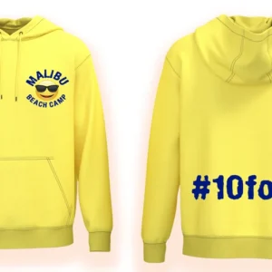 Malibu Beach Camp Yellow #10for2 Hoodie