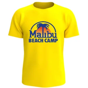 Malibu Beach Camp Yellow Camp Tee