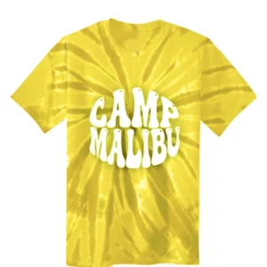 Camp Malibu Yellow Tie-Dye Tee